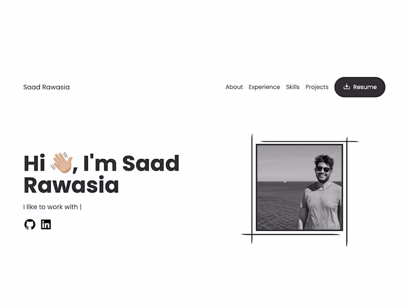 Cover image for Saad Rawasia | Fullstack Engineer