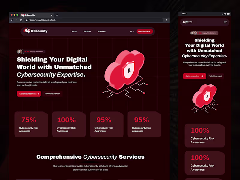 Cover image for RSecurity Cybersecurity Multilingual Website Development