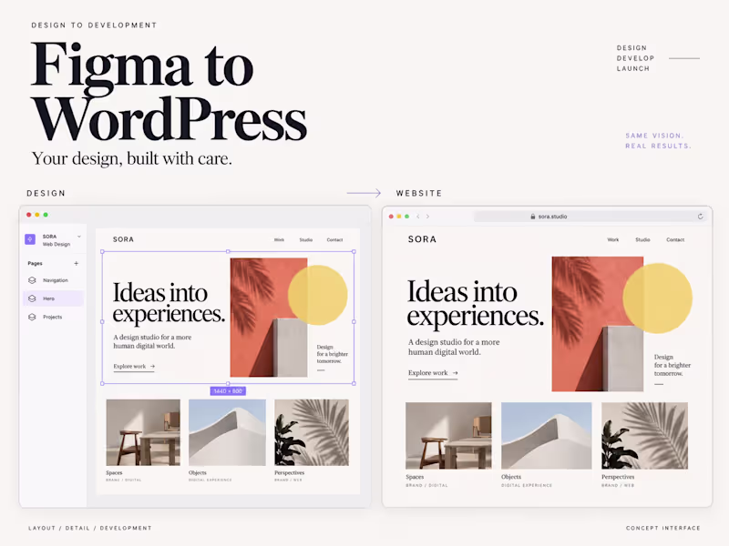 Cover image for Figma to WordPress: Pixel-Perfect Custom Theme