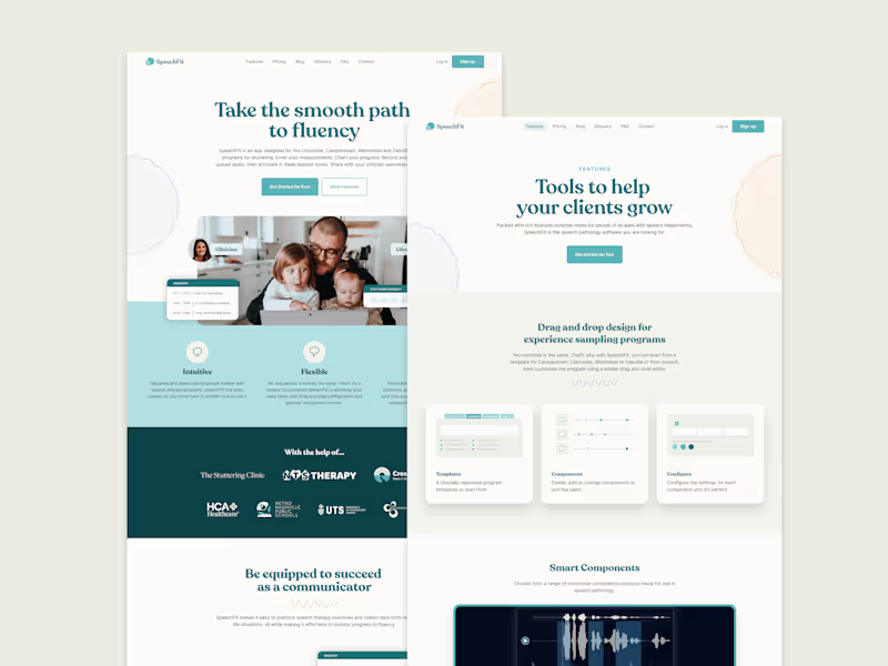 Cover image for SpeechFit: Brand and Web Design for a Speech App