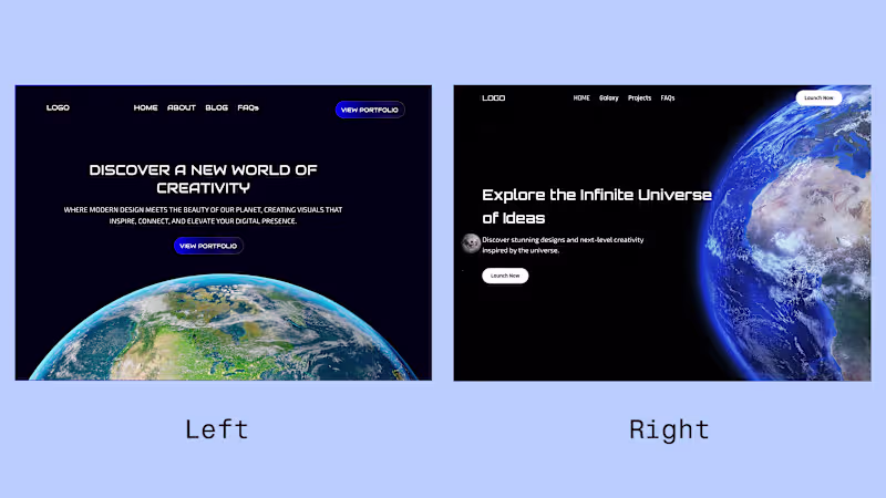 Cover image for Which one looks better- Left & Right ?