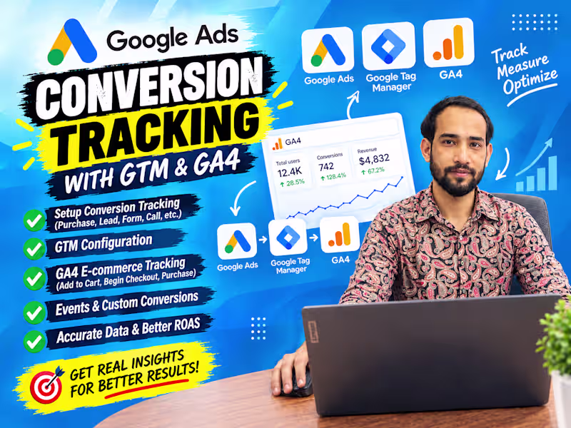 Cover image for Complete Tracking Setup | GA4, GTM, Google Ads & Meta Pixel