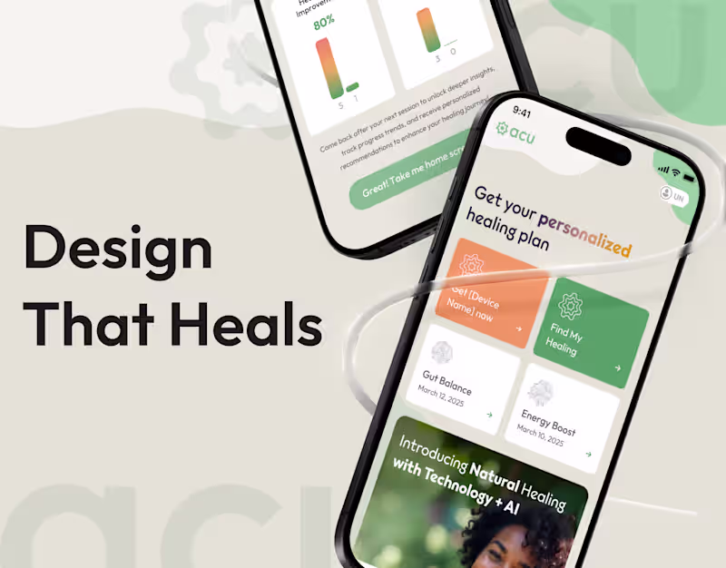 Cover image for UX/UI Design for an AI-Powered Wellness App