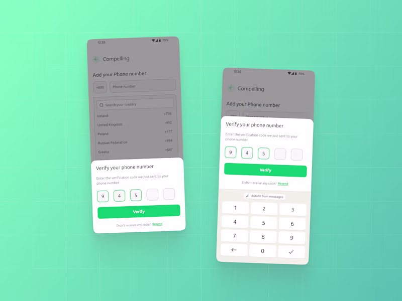 Cover image for Phone Number Verification UI