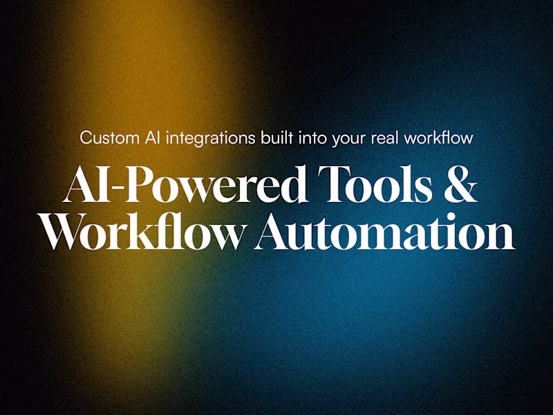 Cover image for AI-Powered Agent, Tools,  & Workflow Automation