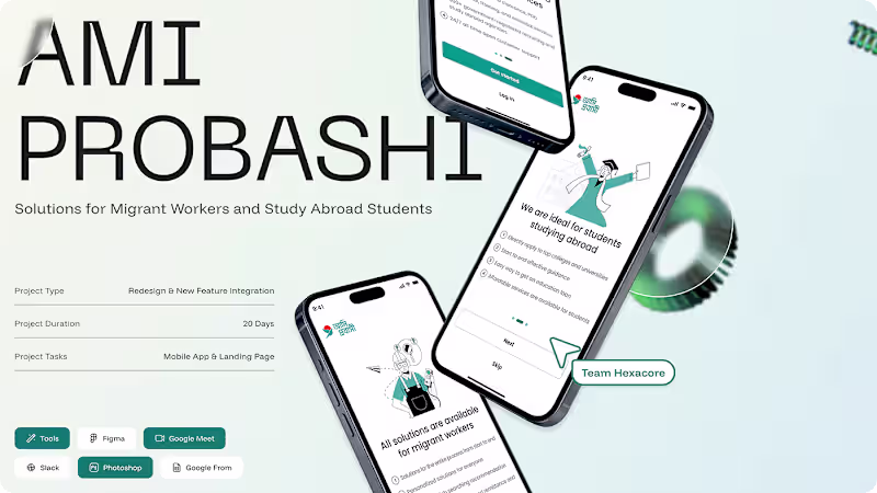 Cover image for Ami Probashi UI UX Design Case Study-App Redesign