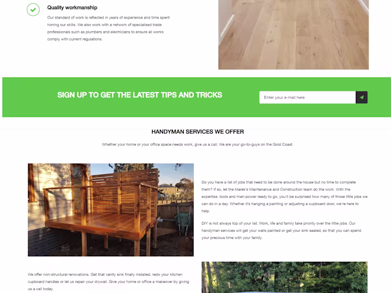 Cover image for Handyman & Landscaping Services Gold Coast, Robina, Tweed Heads…