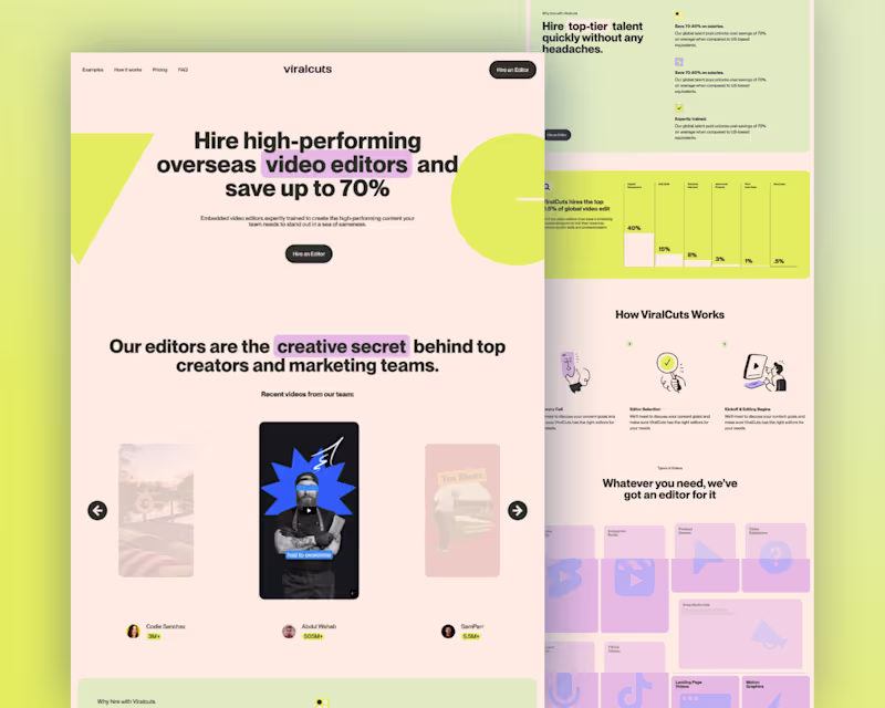 Cover image for Webflow Website for video agency
