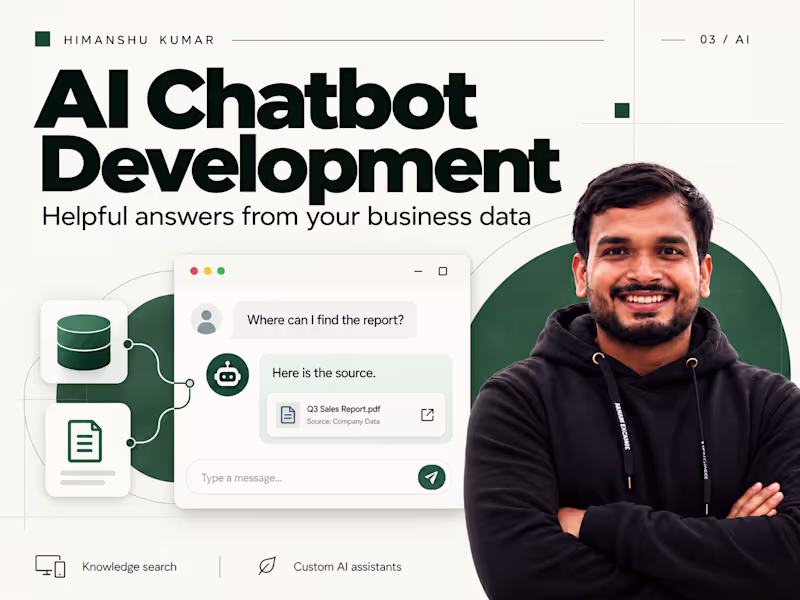 Cover image for AI Chatbot Development (RAG, OpenAI, Claude, Agents)