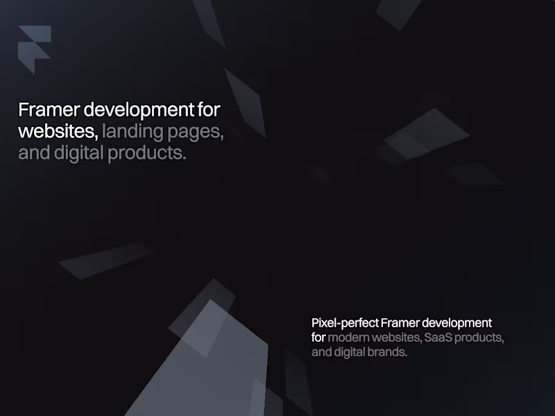 Cover image for Framer Website/ Landing Page Development