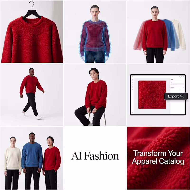 Cover image for I will create ai fashion models and apply fabric mockup