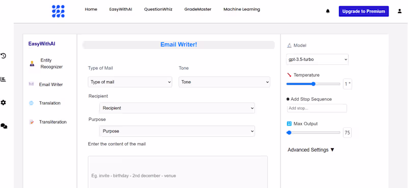 Cover image for EasyWithAI (AI Text Automation) Tech: React, Django, LLM, La...