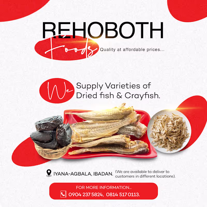 Cover image for Rehoboth Foods| Social media Ad design
