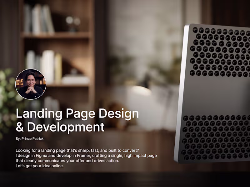 Cover image for Landing Page Design & Development