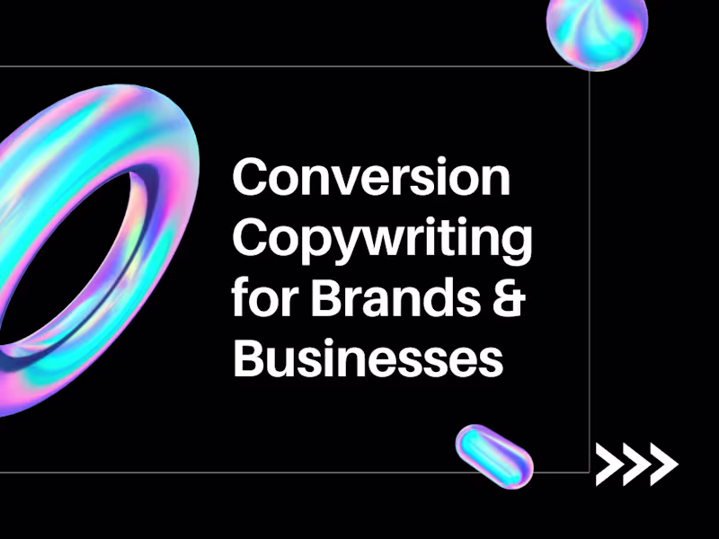 Cover image for Conversion Copywriting for Brands & Businesses