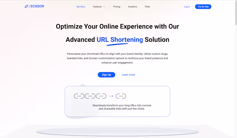 Cover image for Scissorcut | Responsive URL Shortener Web App