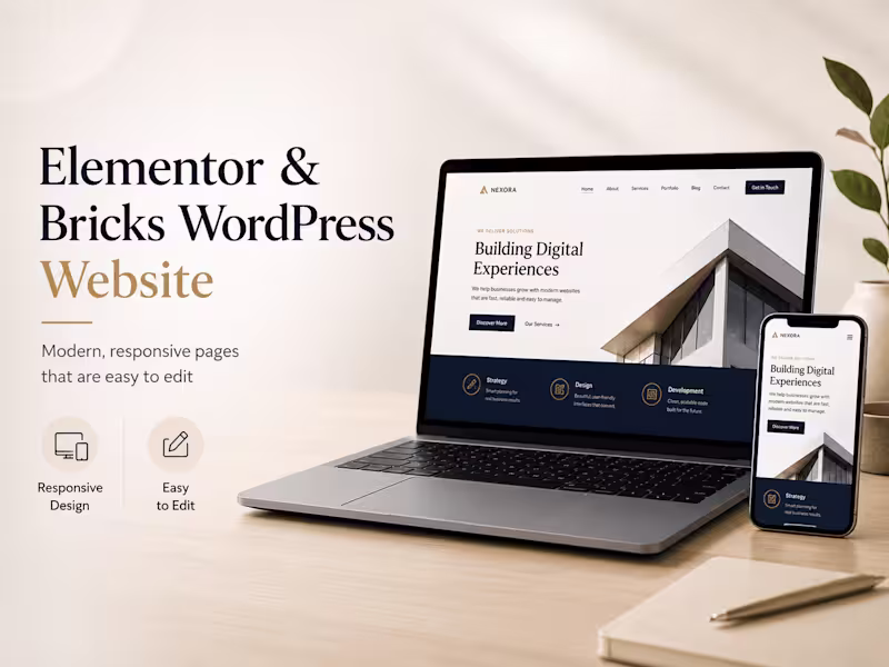 Cover image for Elementor & Bricks WordPress Website