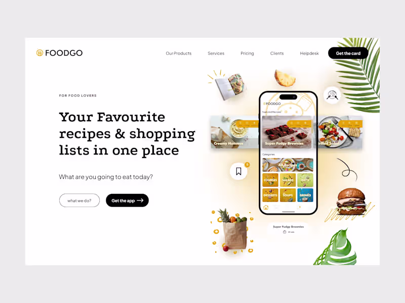Cover image for Shopping App Landing page
