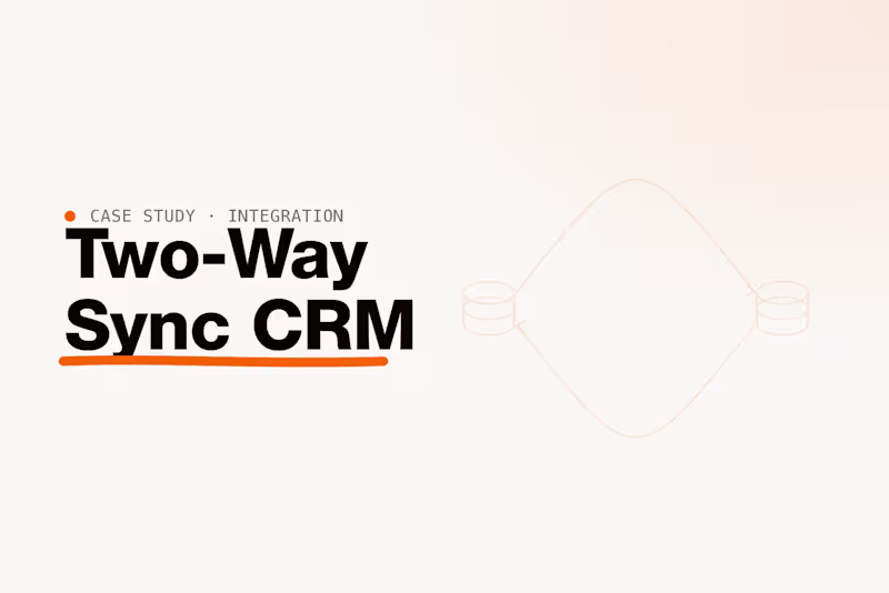 Cover image for Custom CRM with Two-Way Data Sync