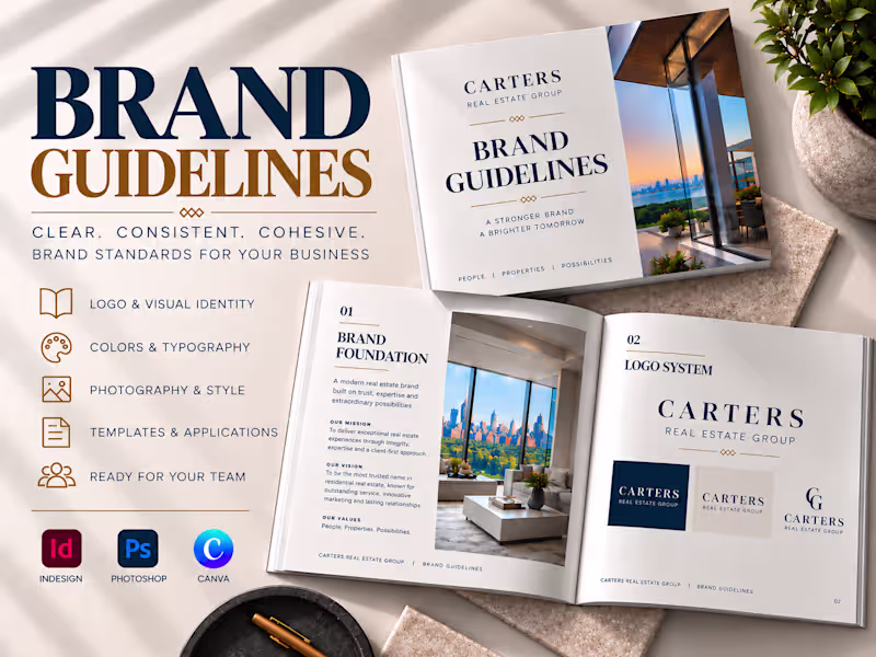 Cover image for Brand Guidelines & Visual Brand Systems