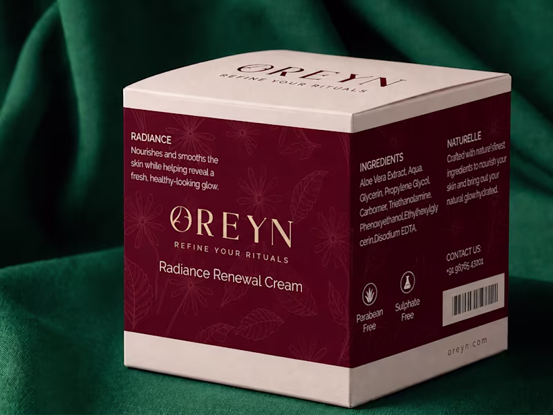 Cover image for OREYN Skincare Brand Identity and Packaging