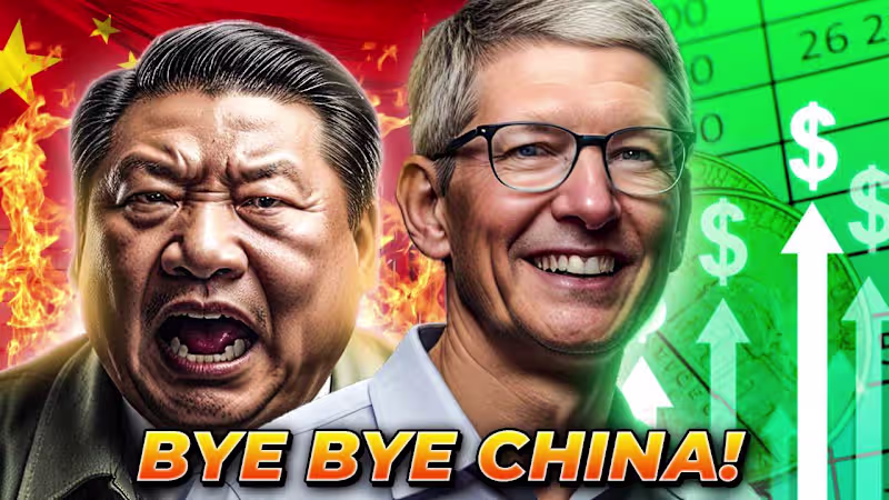 Cover image for Apple-is-Investing-in-East-Asia-Against-China Thumbnail Design