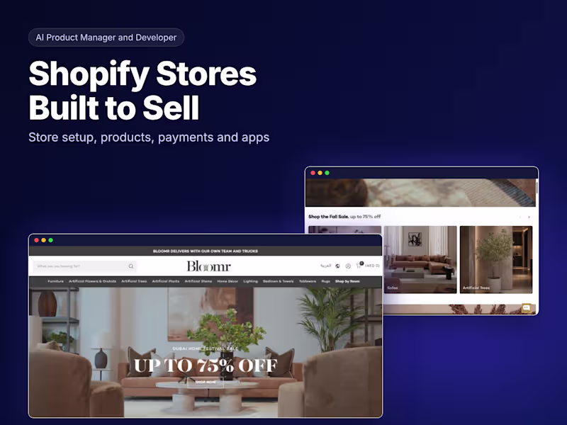 Cover image for Shopify Store Setup, Designed and Ready to Sell