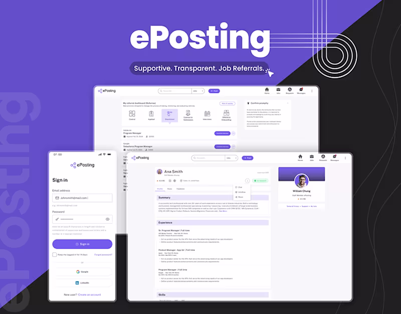 Cover image for ePosting — Job Board & Recruitment Platform
