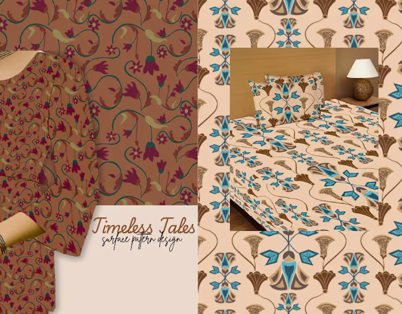 Cover image for Timeless Tales : Textile Print Design