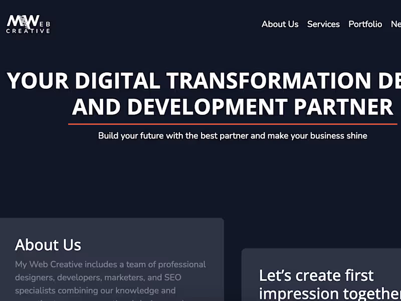 Cover image for My Web Creative | Your future in our screen