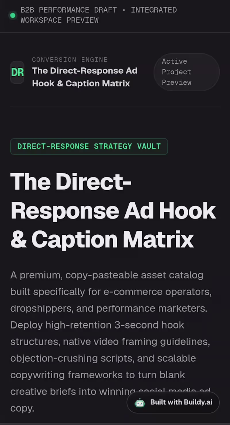 Cover image for Direct Response Matrix: AI Ad Copy Automation