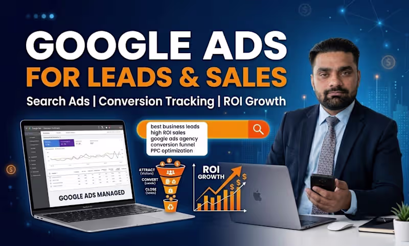 Cover image for I Will Setup Profitable Google Ads & Generate Qualified Leads 