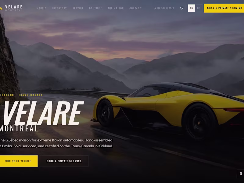 Cover image for VELARE Montréal website, Kirkland · Lacoste Designs