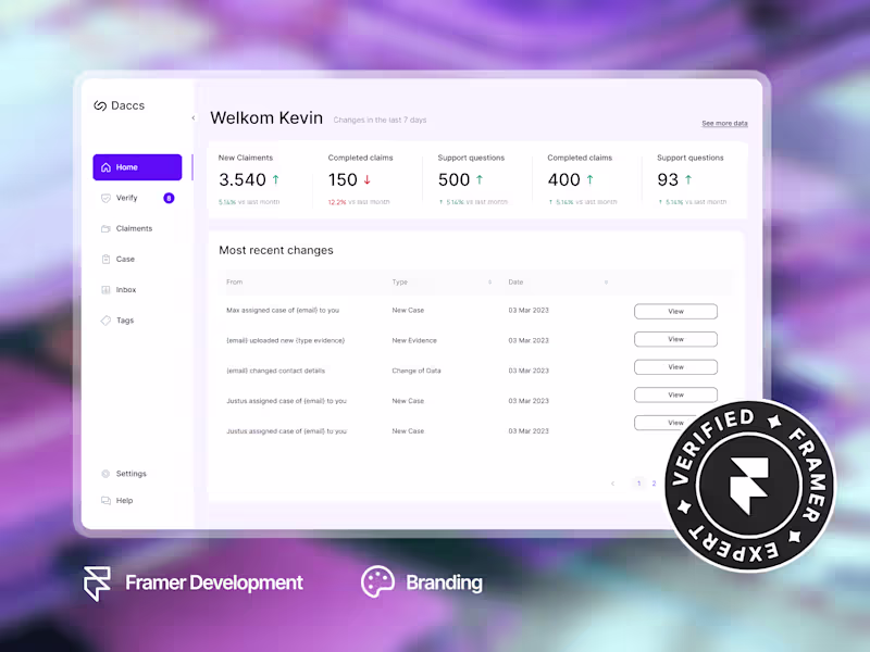 Cover image for Framer Landing Page (Development) ✨