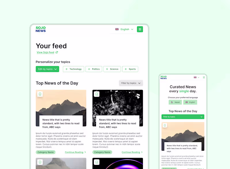 Cover image for News Aggregation Web & App
