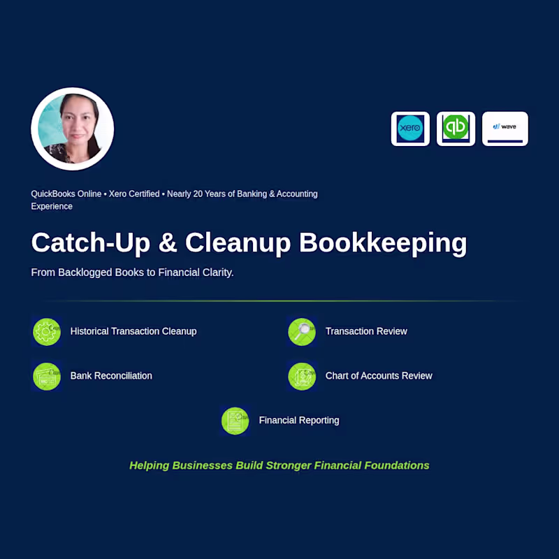 Cover image for Catch-Up & Cleanup Bookkeeping