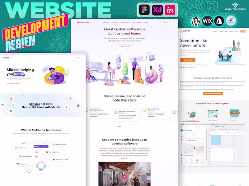 Cover image for We do website designing and development uniquely.