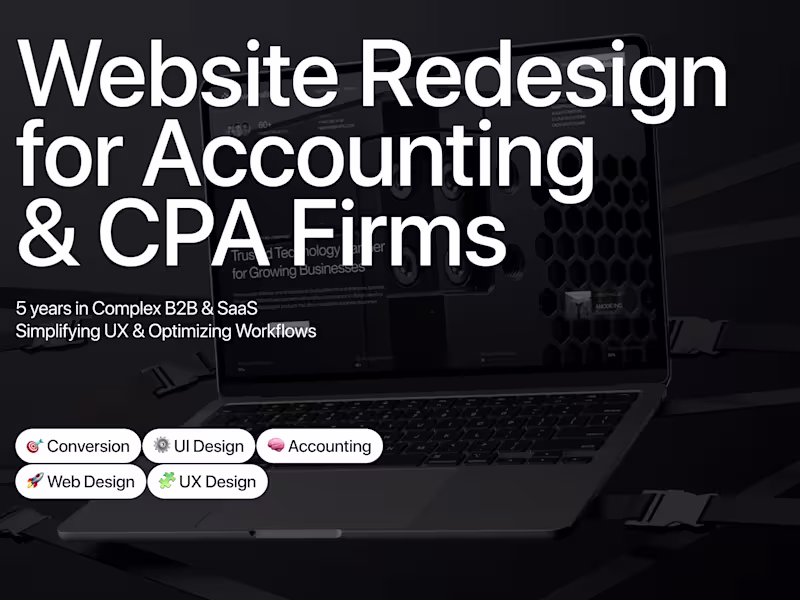 Cover image for Website Redesign for Accounting & CPA Firms