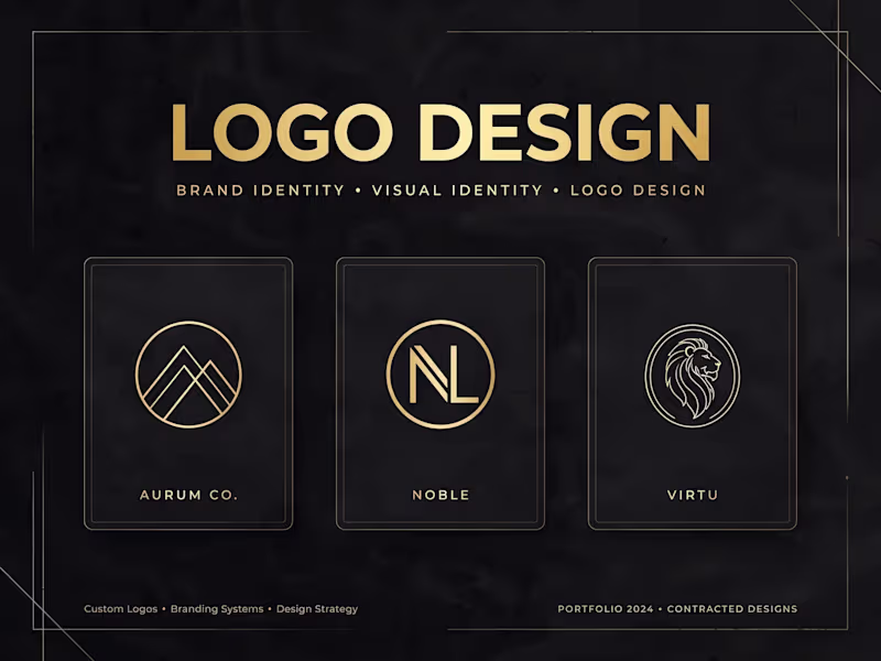 Cover image for Modern Minimalist & Luxury Logo Design - 3 Concepts