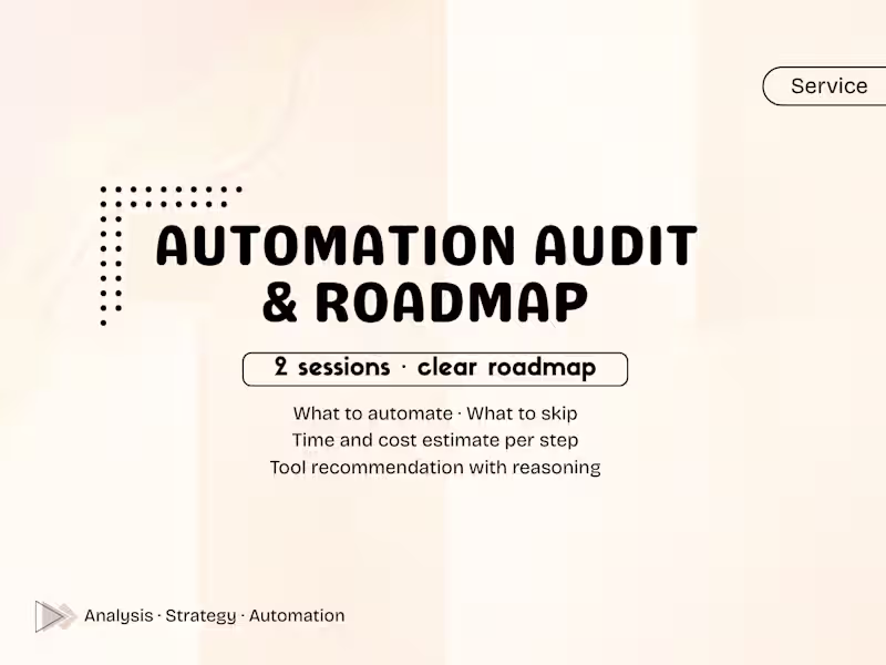 Cover image for Business Process Automation Audit & Roadmap