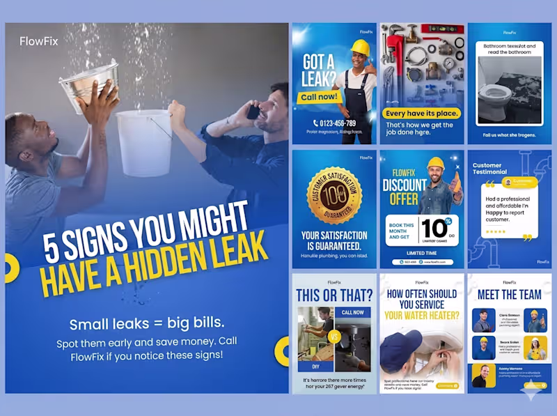Cover image for Local Plumbing Business Social Media