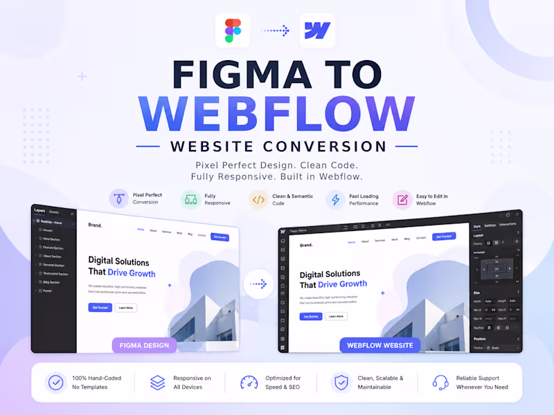 Cover image for Figma to Webflow Development