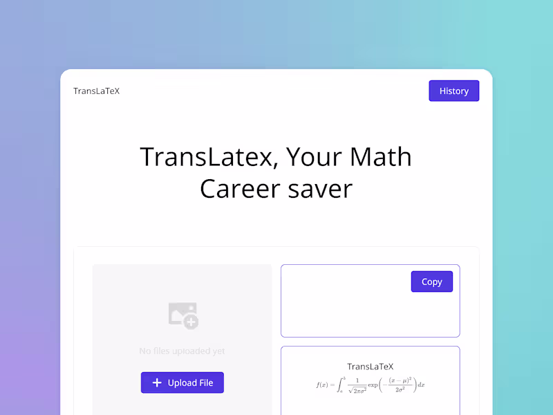 Cover image for TransLaTeX: Handwriting to LaTeX translator