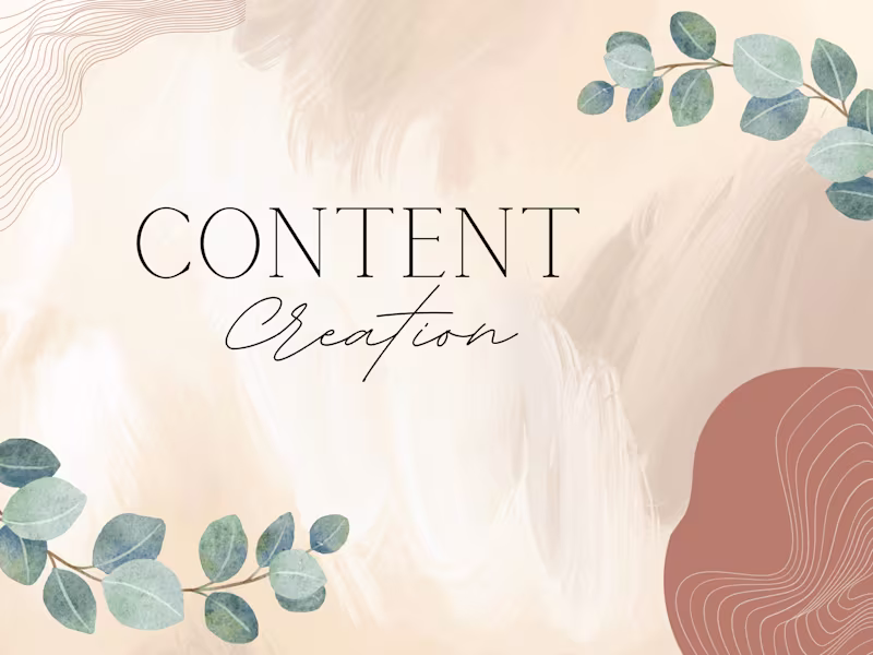 Cover image for Social Media Content Creation