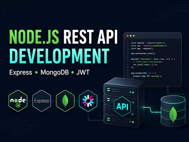 Cover image for Node.js REST API Development with Express & MongoDB