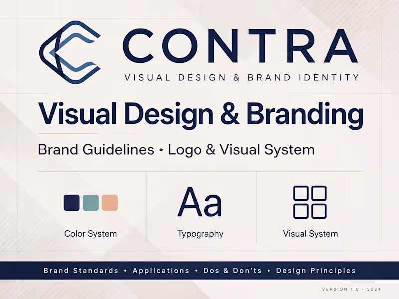 Cover image for Visual Design & Brand Identity System 