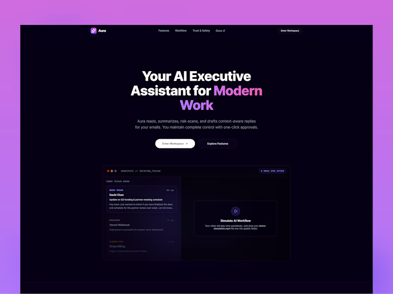 Cover image for Aura | Premium AI Executive Assistant