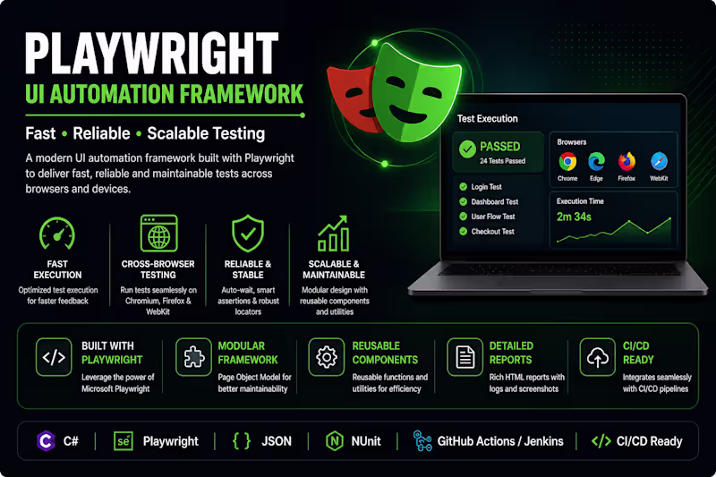 Cover image for Playwright UI Automation Framework (Reliable