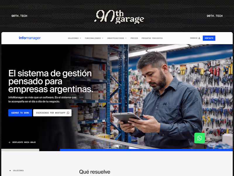 Cover image for InfoManager — High-Converting SaaS Website