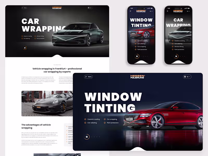 Cover image for Hesse - Car wrapping and window tinting services